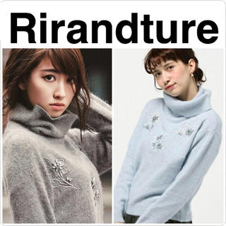 リランドチュール(Rirandture)のRirandture♡フラワービジュータートルニット(ニット/セーター)