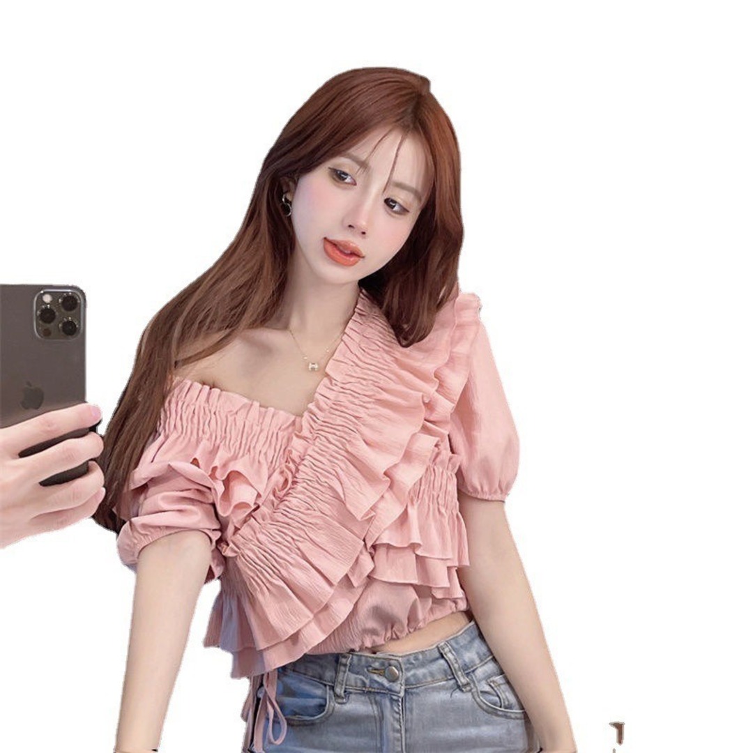 レディース 夏 ピンク トップス 肩出し 韓国 オフショルダー レディース 夏 ピンク トップス 肩出し 韓国 オフショルダー