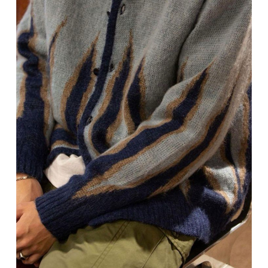 needles 20aw モヘア カーディガン フレイム ブルー M needles 20aw モヘア カーディガン フレイム ブルー M