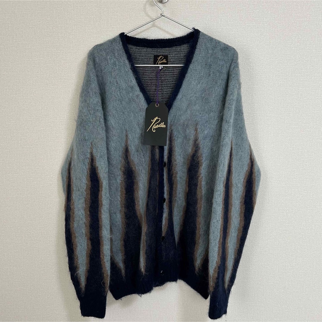 needles 20aw モヘア カーディガン フレイム ブルー M needles 20aw モヘア カーディガン フレイム ブルー M