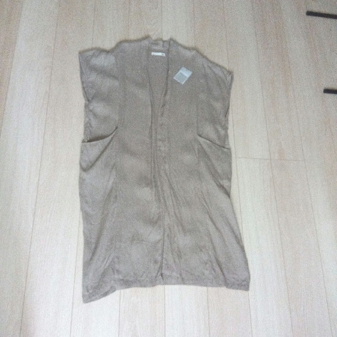 evam eva｜water linen long vest｜ladies'