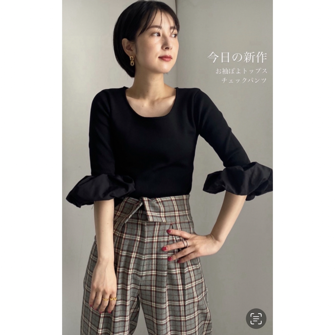 Ameri VINTAGE - Ameri 新品♡ PINCH SLEEVE KNIT TOP♡の通販 Ameri VINTAGE - Ameri 新品♡ PINCH SLEEVE KNIT TOP♡の通販