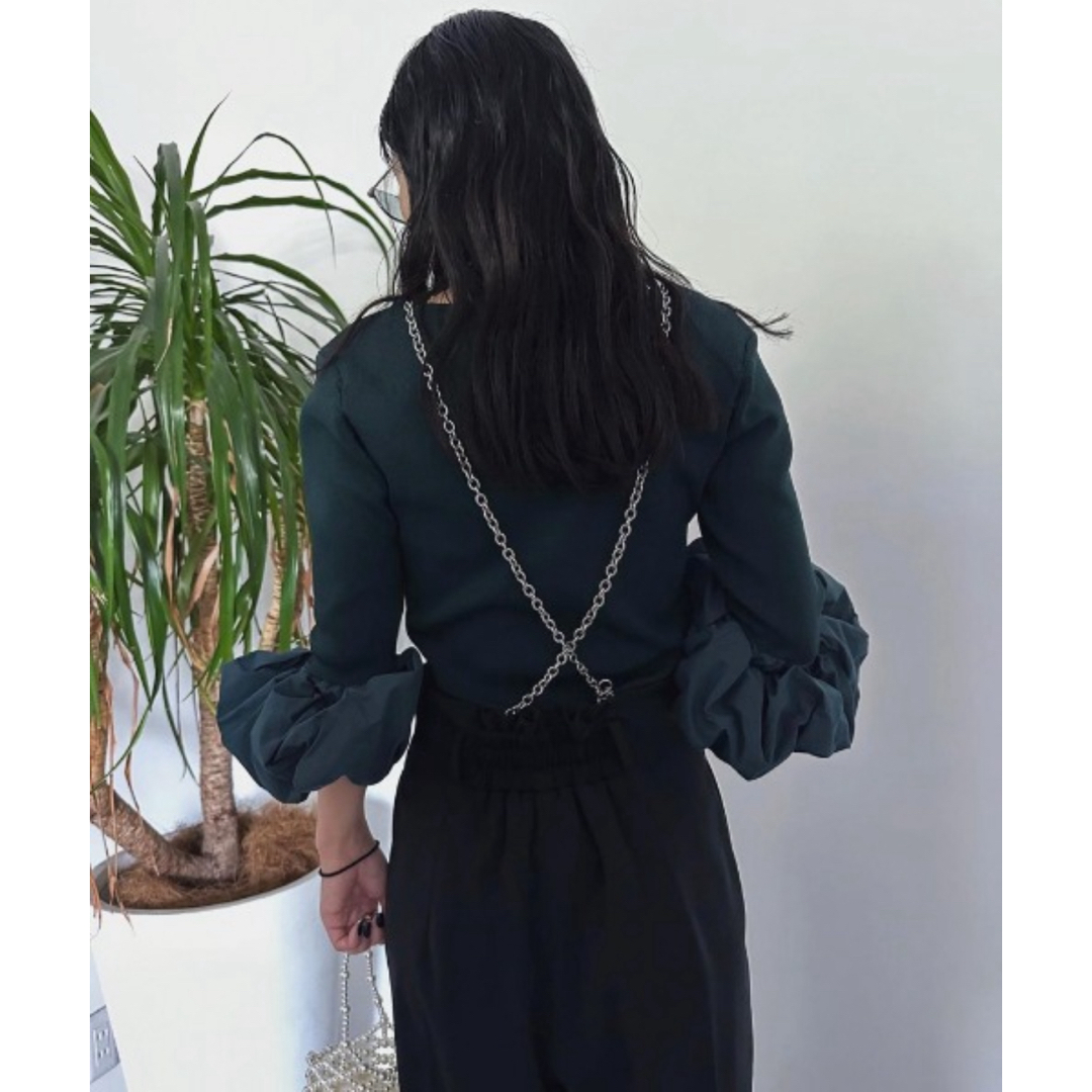Ameri VINTAGE - Ameri 新品♡ PINCH SLEEVE KNIT TOP♡の通販 Ameri VINTAGE - Ameri 新品♡ PINCH SLEEVE KNIT TOP♡の通販