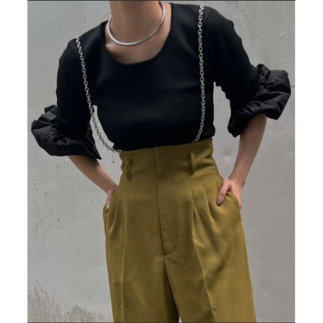 Ameri VINTAGE - Ameri 新品♡ PINCH SLEEVE KNIT TOP♡の通販 Ameri VINTAGE - Ameri 新品♡ PINCH SLEEVE KNIT TOP♡の通販