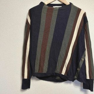 メイソングレイ(MAYSON GREY)の【最終値下げ】MAYSON GREY トップス　ストライプ　個性的　デザイン(ニット/セーター)