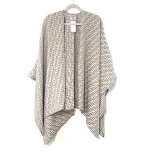 FENDI - フェンディ FENDI バックロゴ カシミヤ ポンチョ FENDI - フェンディ FENDI バックロゴ カシミヤ ポンチョ