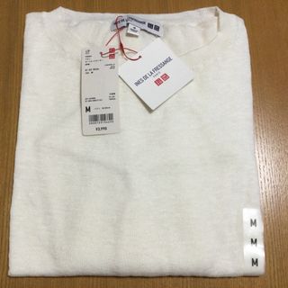 ユニクロ(UNIQLO)のユニクロ　イネス　リネン　ボートネックセーター(ニット/セーター)