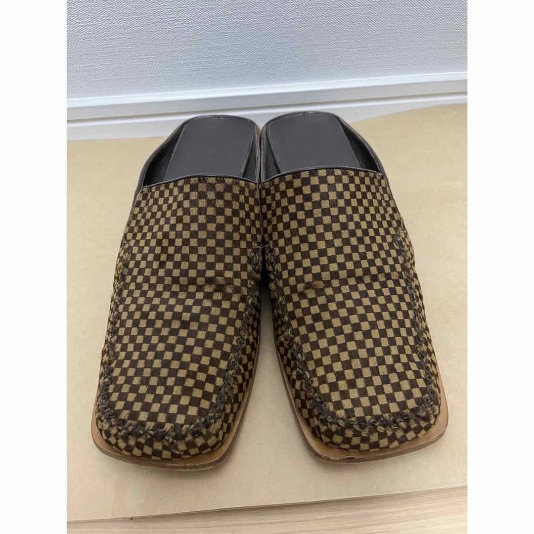 美品/貴重/サイズ8.5)ルイヴィトン、ハラコ素材サンダル 美品/貴重/サイズ8.5)ルイヴィトン、ハラコ素材サンダル