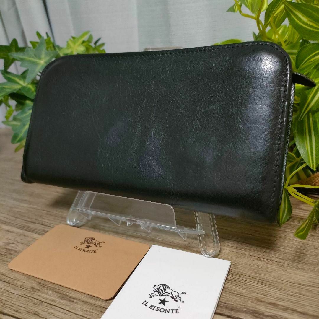 IL BISONTE - イルビゾンテ 長財布 ブラック L字ファスナー IL IL BISONTE - イルビゾンテ 長財布 ブラック L字ファスナー IL