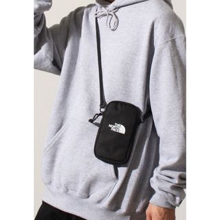ザノースフェイス(THE NORTH FACE)の韓国ノースフェイスシンプルミニバッグミニクロスショルダーバッグスマホポーチ黒(ショルダーバッグ)