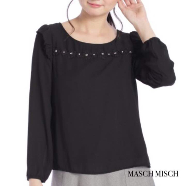 MISCH MASCH(ミッシュマッシュ)の【新品タグつき】ミッシュマッシュ フラワーレース切替 ブラウス レディースのトップス(シャツ/ブラウス(長袖/七分))の商品写真