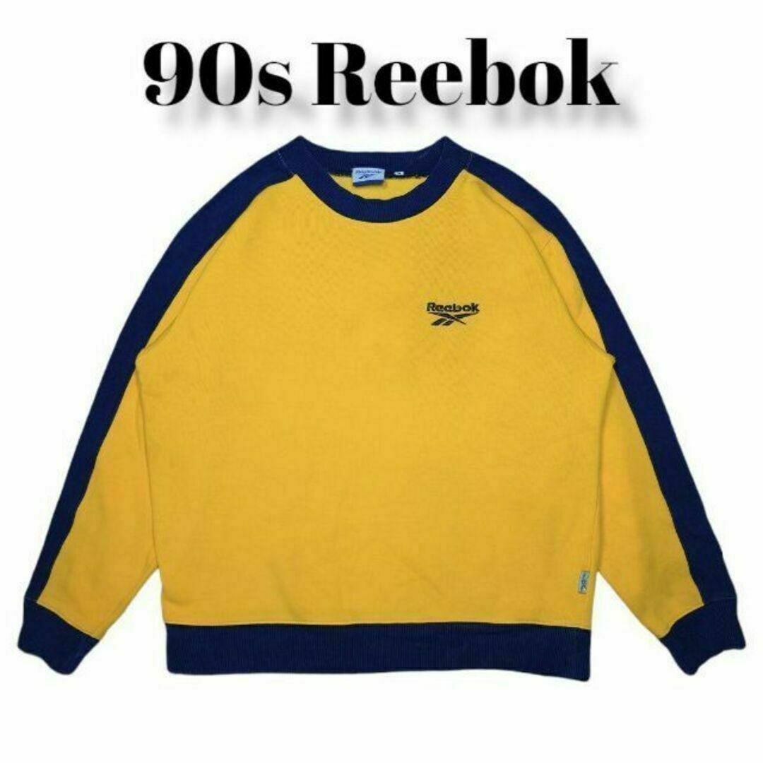 Reebok - Reebok ワンポイント ロゴ刺繍 スウェットトレーナー Reebok - Reebok ワンポイント ロゴ刺繍 スウェットトレーナー