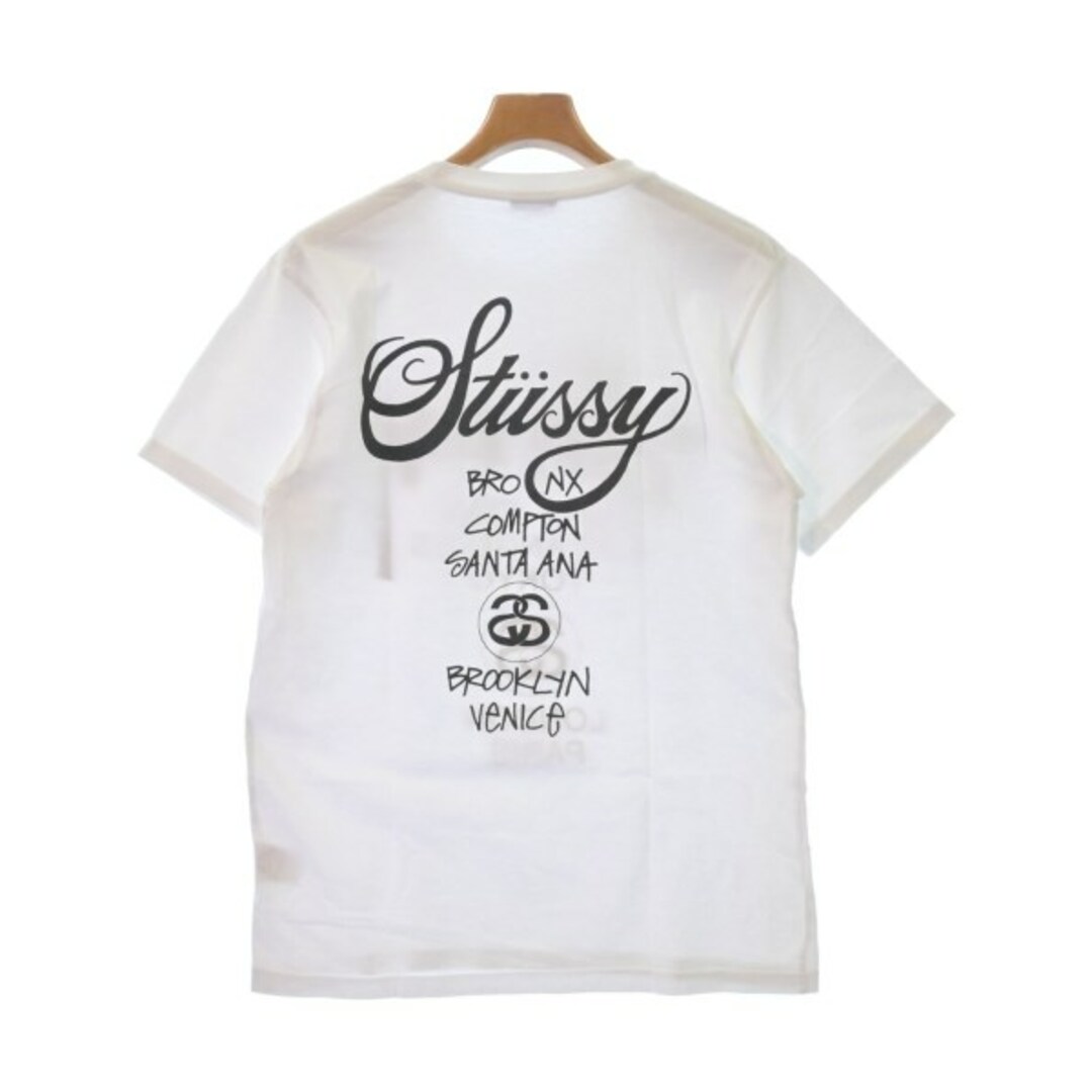 STUSSY - STUSSY ステューシー Tシャツ・カットソー S 白 【古着 STUSSY - STUSSY ステューシー Tシャツ・カットソー S 白 【古着