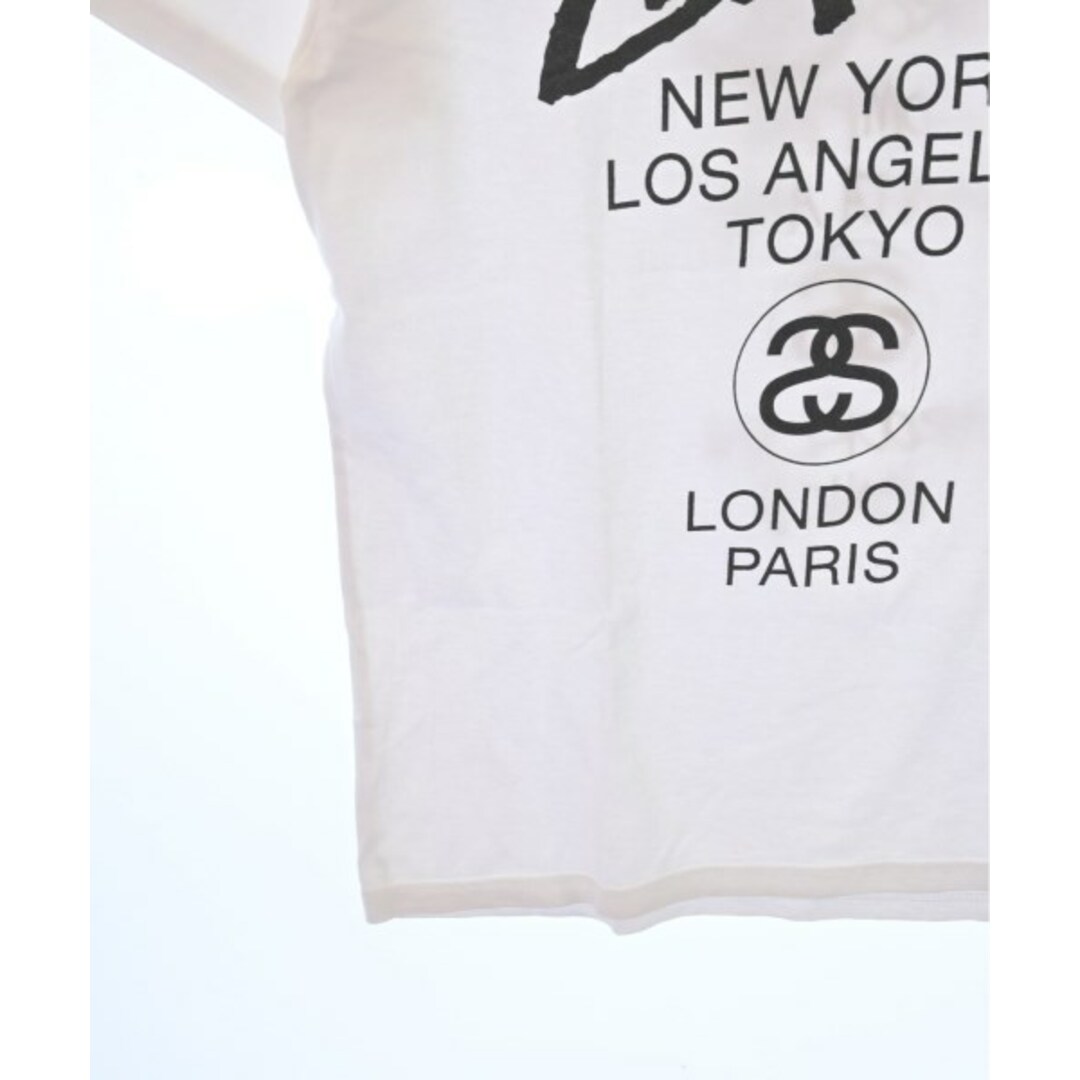 STUSSY - STUSSY ステューシー Tシャツ・カットソー S 白 【古着 STUSSY - STUSSY ステューシー Tシャツ・カットソー S 白 【古着