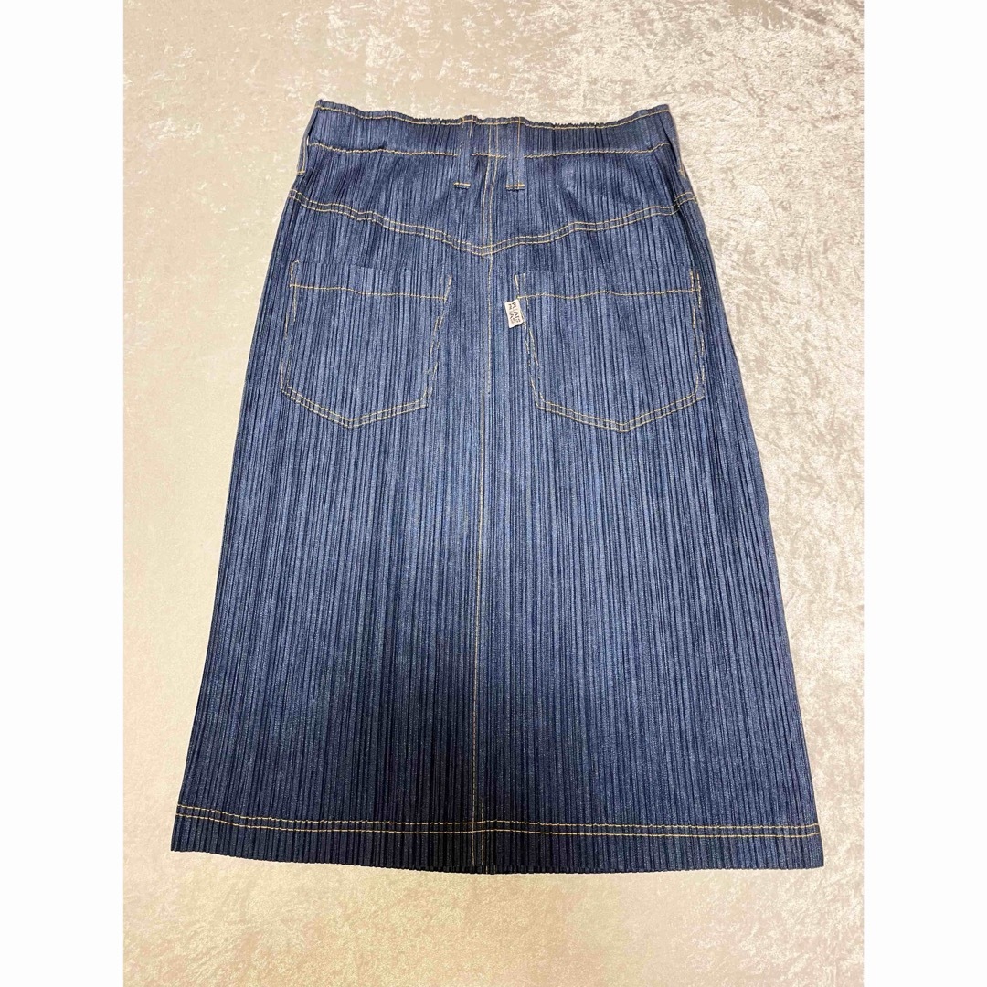 PLEATS PLEASE イッセイミヤケ レディースL 3 スカート デニム