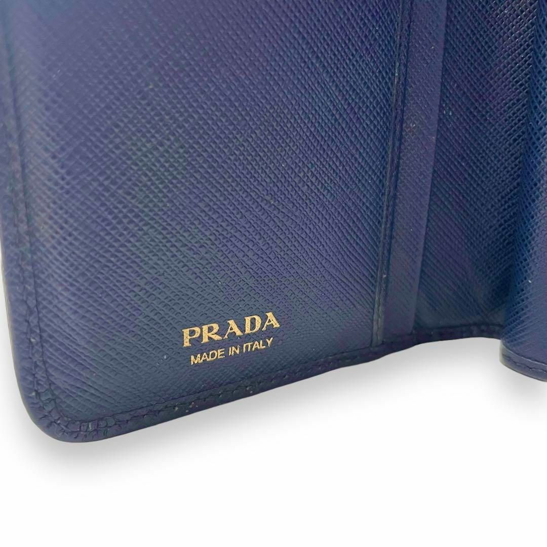 PRADA サフィアーノ メタル 二つ折り コンパクト ウォレット PRADA サフィアーノ メタル 二つ折り コンパクト ウォレット