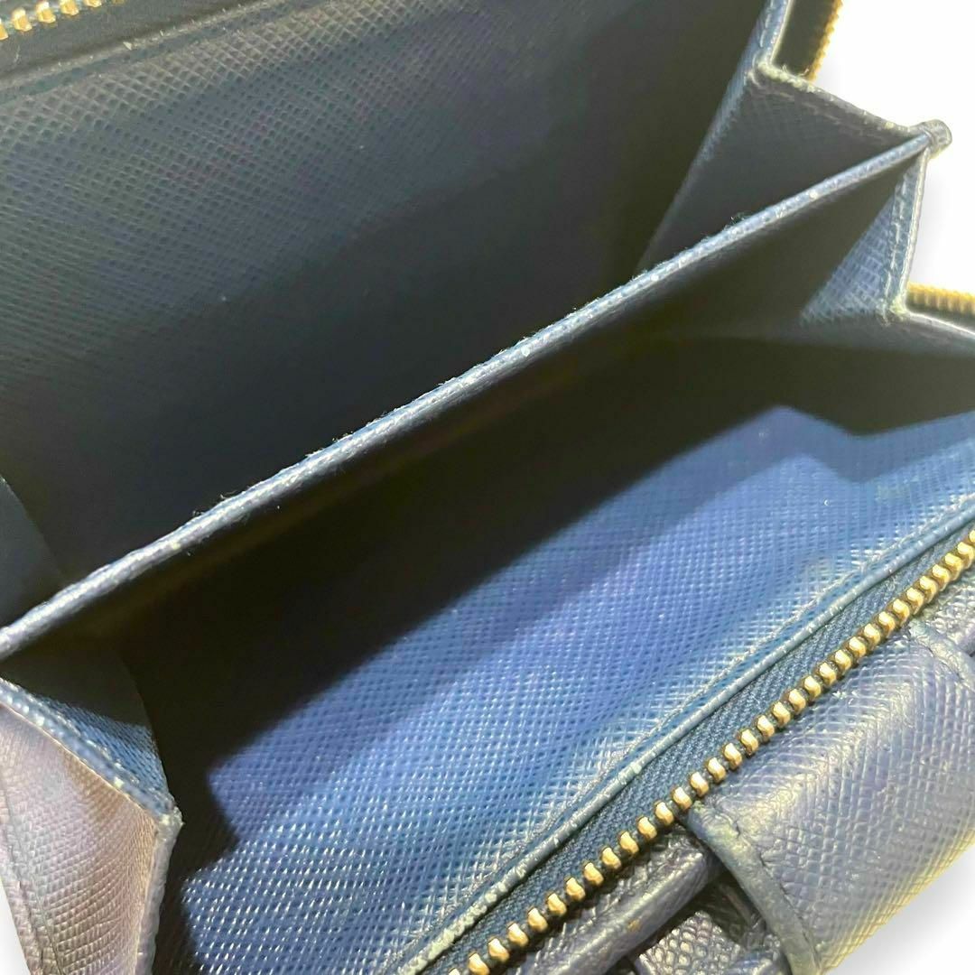 PRADA サフィアーノ メタル 二つ折り コンパクト ウォレット PRADA サフィアーノ メタル 二つ折り コンパクト ウォレット