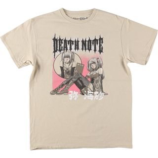 古着 DEATH NOTE デスノート ミサミサ アニメ キャラクタープリントTシャツ メンズM相当 /eaa490293(Tシャツ/カットソー(半袖/袖なし))