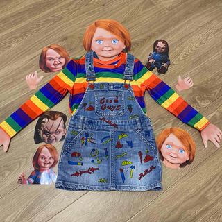 GAP Kids - gap チャッキー コスプレ ジャンパースカート ハロウィンの通販 by SBAS|ギャップキッズならラクマ GAP Kids - gap チャッキー コスプレ ジャンパースカート ハロウィンの通販 by SBAS|ギャップキッズならラクマ