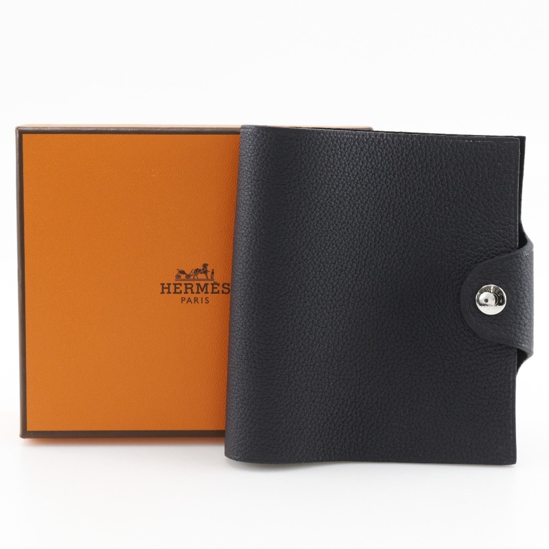 HERMES - 【HERMES】エルメス ユリス ミニ ノートカバー トゴ 黒 HERMES - 【HERMES】エルメス ユリス ミニ ノートカバー トゴ 黒