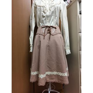 アクシーズファム(axes femme)のaxes femme ハイウエストスカート(ひざ丈スカート)