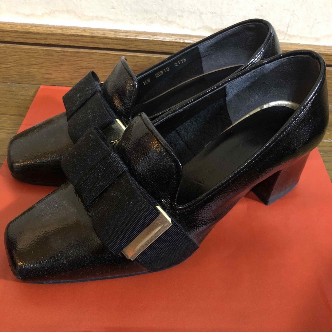 DIANA ダイアナ リボン パンプス ブラック 21.5 SS DIANA ダイアナ リボン パンプス ブラック 21.5 SS