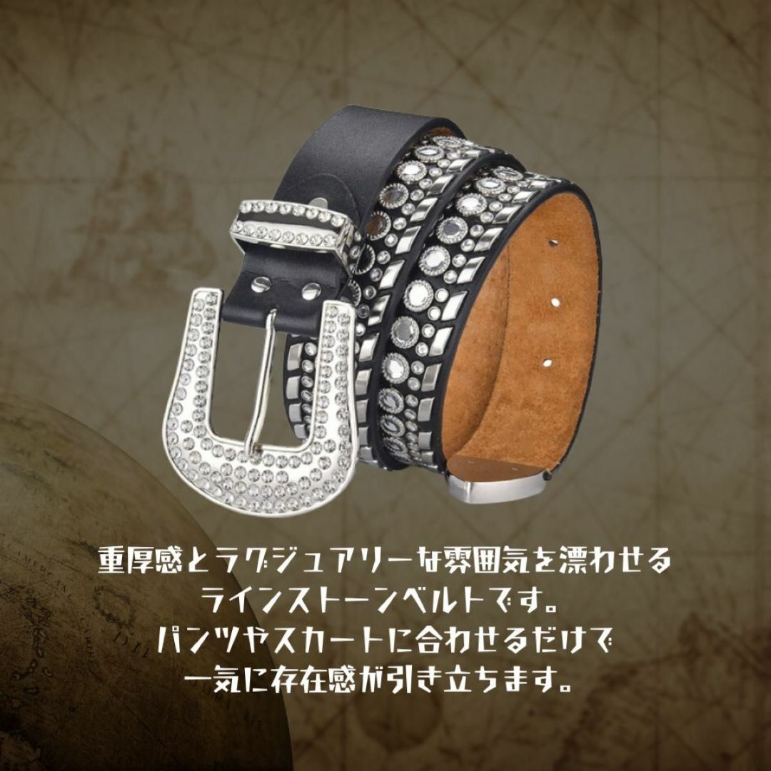 新品】ウエスタンベルト ブリンブリンベルト スタッズライン 新品】ウエスタンベルト ブリンブリンベルト スタッズライン