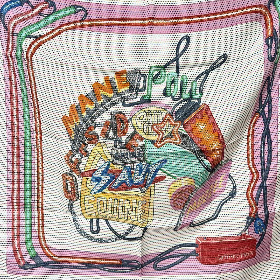 HERMES - HERMESエルメス カレ70 シュヴァロスコープ ネオン HERMES - HERMESエルメス カレ70 シュヴァロスコープ ネオン