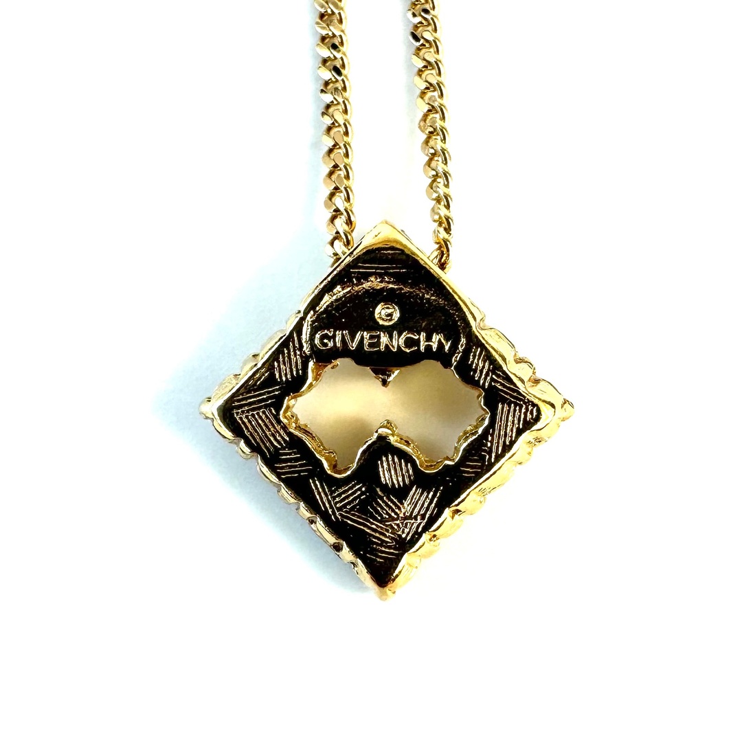 ☆GIVENCHY ジバンシィ ラインストーン ロゴネックレス ☆GIVENCHY ジバンシィ ラインストーン ロゴネックレス