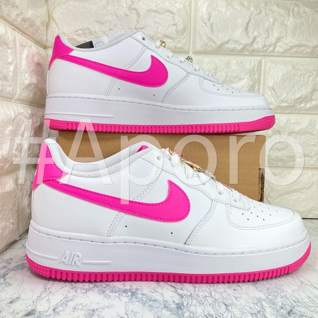 NIKE - NIKE ナイキ AIR FORCE 1 エアフォース1 ピンクダイヤ 24 NIKE - NIKE ナイキ AIR FORCE 1 エアフォース1 ピンクダイヤ 24