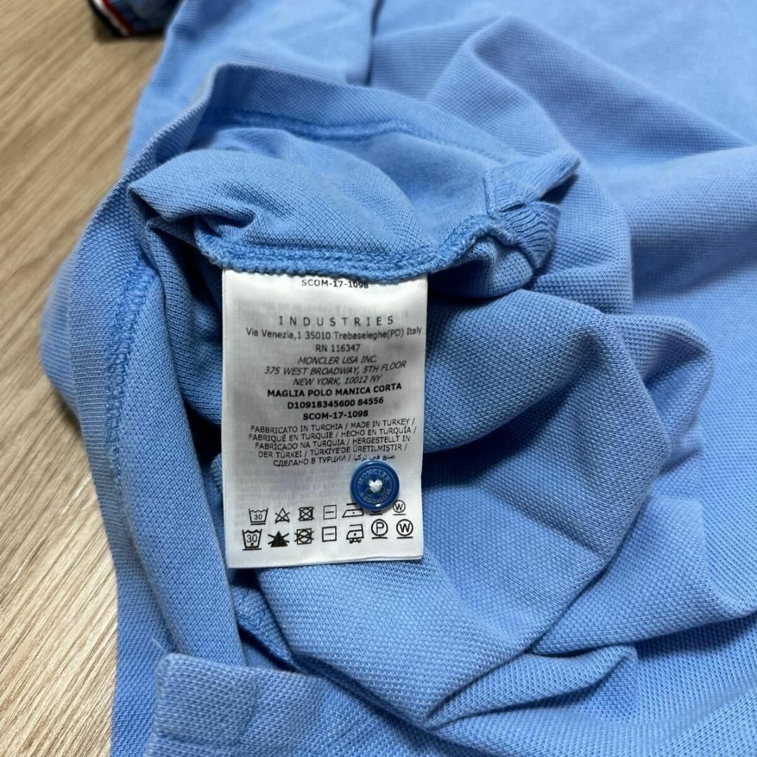 モンクレール ロゴワッペン トリコロールリブ ポロシャツ size S モンクレール ロゴワッペン トリコロールリブ ポロシャツ size S