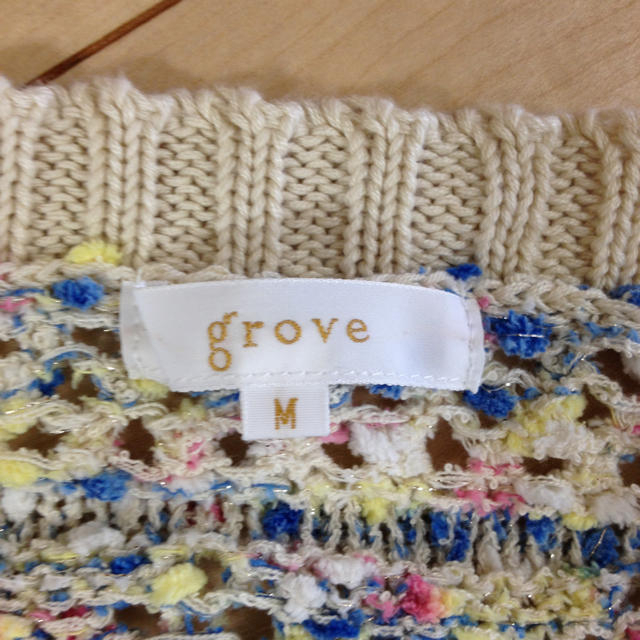 grove(グローブ)のgroveのミックスカラーニット 美品 レディースのトップス(ニット/セーター)の商品写真