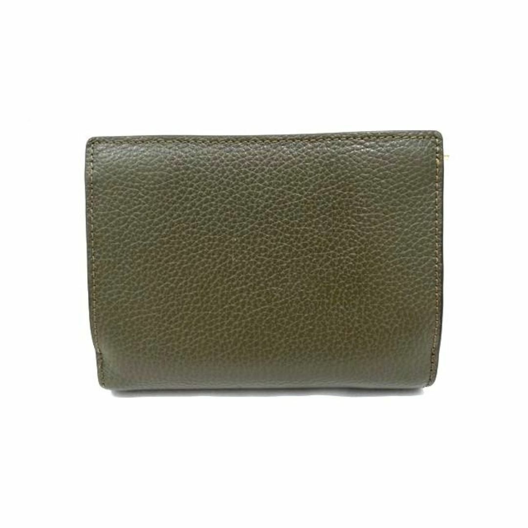 FURLA - フルラ 財布 □ ダークグリーン 無地 ゴールド金具 FURLA - フルラ 財布 □ ダークグリーン 無地 ゴールド金具