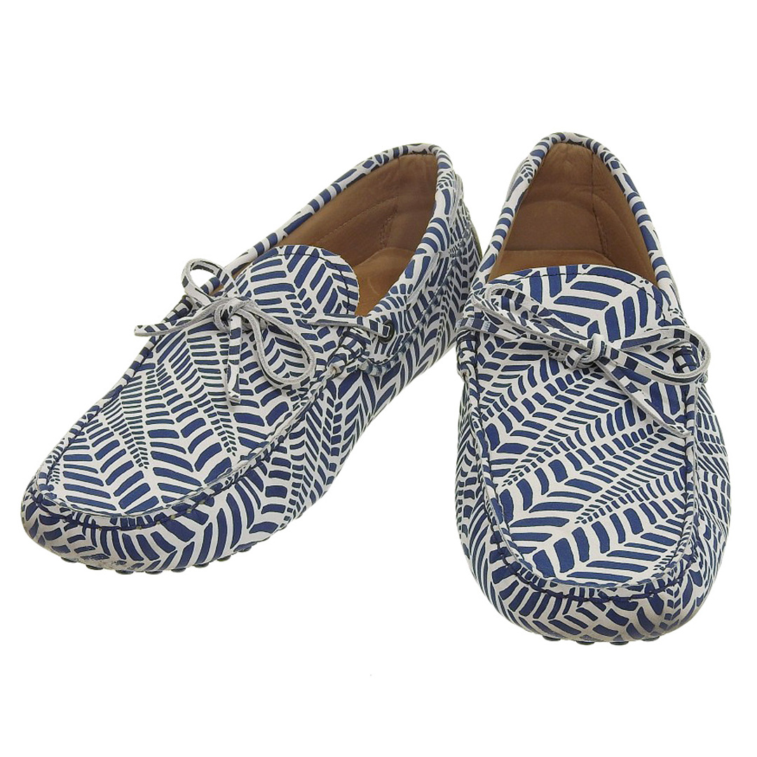 TOD'S - 美品 トッズ TOD’S 現行ロゴ オールレザー スリッポン ドライビング シューズ 6 1/2 25.5cm メンズ