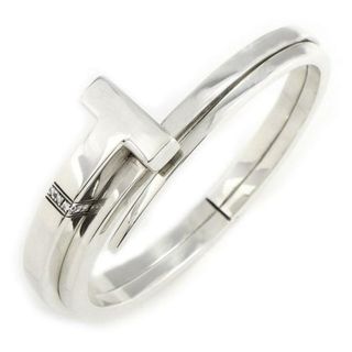 ティファニー(Tiffany & Co.)のティファニー Tiffany & Co. バングル Tスクエア ラップ ダイヤモンド SV925 【中古】(ブレスレット/バングル)