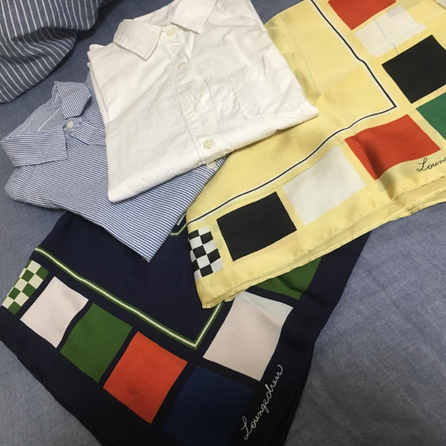 Loungedress(ラウンジドレス)のシャツとスカーフのセット レディースのトップス(シャツ/ブラウス(長袖/七分))の商品写真