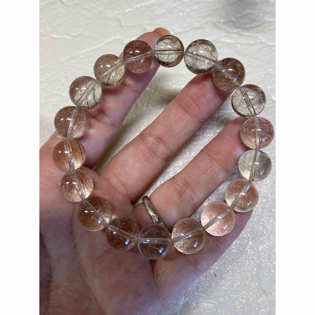透明感抜群♡11ミリ後半 ミックス水晶 ルチルクォーツ ブレスレット 透明感抜群♡11ミリ後半 ミックス水晶 ルチルクォーツ ブレスレット