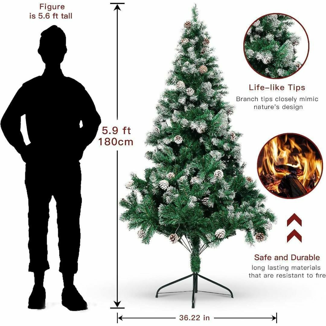 クリスマスツリー 180cm クリスマス 装飾 屋内 屋外 インテリア 北欧 クリスマスツリー 180cm クリスマス 装飾 屋内 屋外 インテリア 北欧