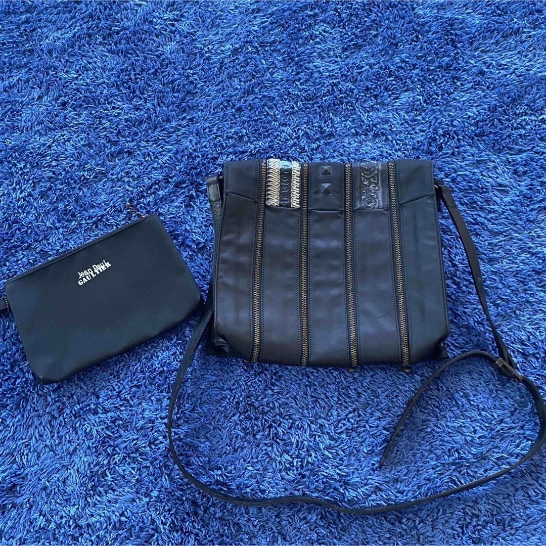 Jean-Paul GAULTIER - Jean Paul Gaultier レザー ジップ連結 Jean-Paul GAULTIER - Jean Paul Gaultier レザー ジップ連結