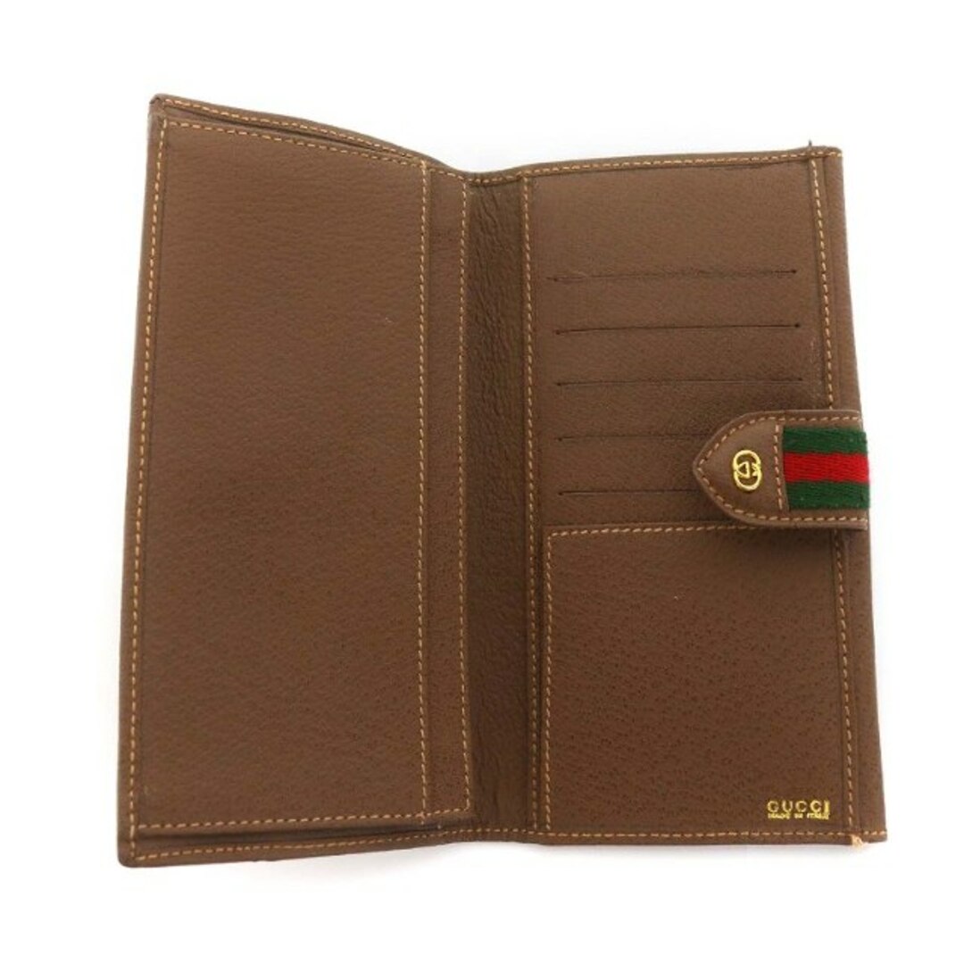 グッチ オールド シェリーライン 長財布 GG柄 茶 035 149 6414 グッチ オールド シェリーライン 長財布 GG柄 茶 035 149 6414