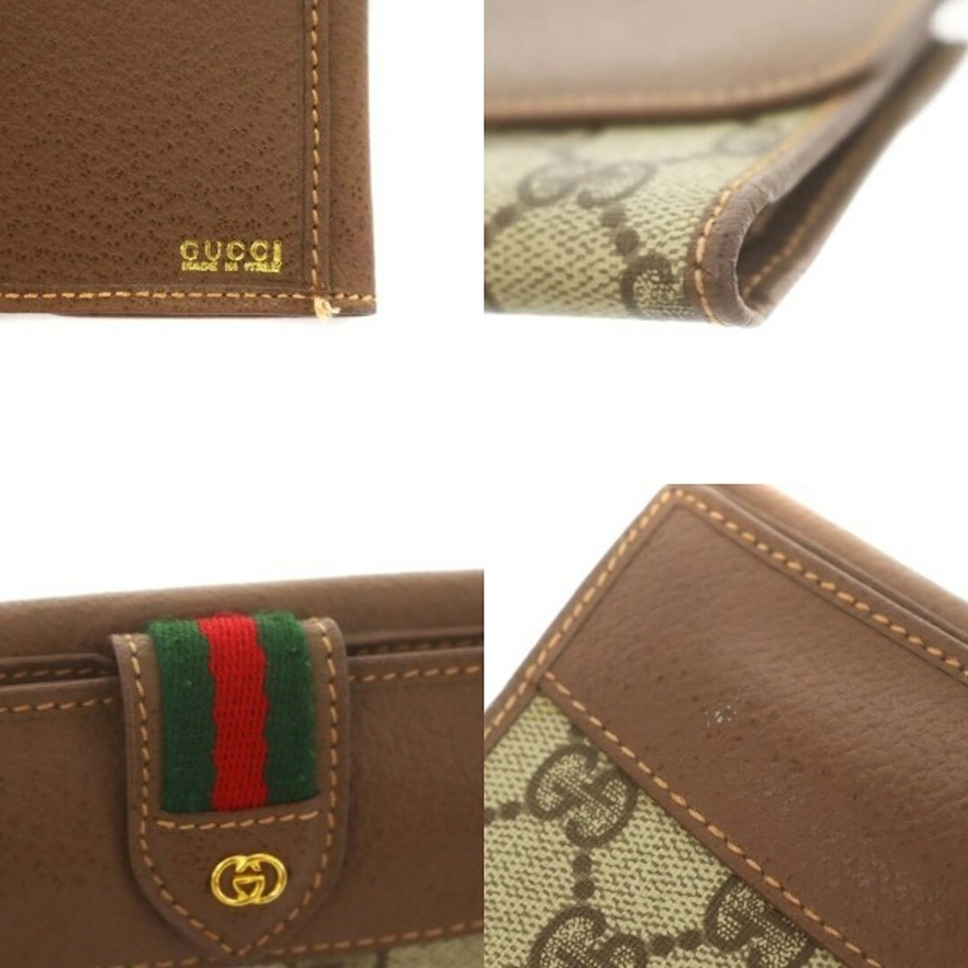 グッチ オールド シェリーライン 長財布 GG柄 茶 035 149 6414 グッチ オールド シェリーライン 長財布 GG柄 茶 035 149 6414