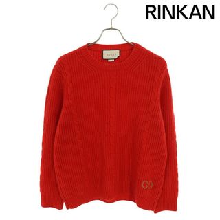 GUCCI - グッチ 597732 XKA4K GG刺繍ケーブル編みニット メンズ GUCCI - グッチ 597732 XKA4K GG刺繍ケーブル編みニット メンズ