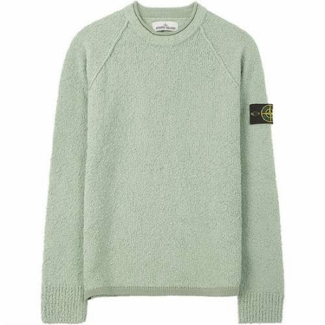 STONE ISLAND - STONE ISLAND Teddy crewneck sweater 19AWの STONE ISLAND - STONE ISLAND Teddy crewneck sweater 19AWの
