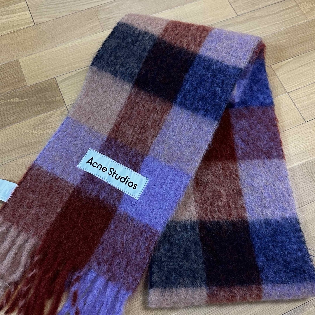 Acne Studios - 【Acne studios】モヘアチェックスカーフの通販 Acne Studios - 【Acne studios】モヘアチェックスカーフの通販