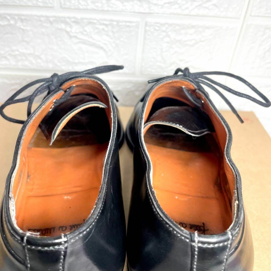 Santoni - 定価14万☆サントーニ サイドレース 黒 革靴 5 24cmの Santoni - 定価14万☆サントーニ サイドレース 黒 革靴 5 24cmの
