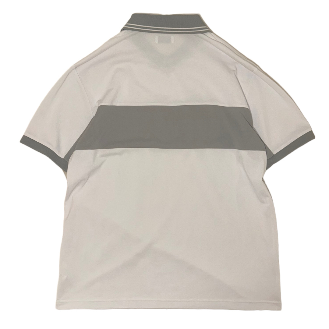 HYPEGOLF V NECK SHORT SLEEVE POLO WHITE