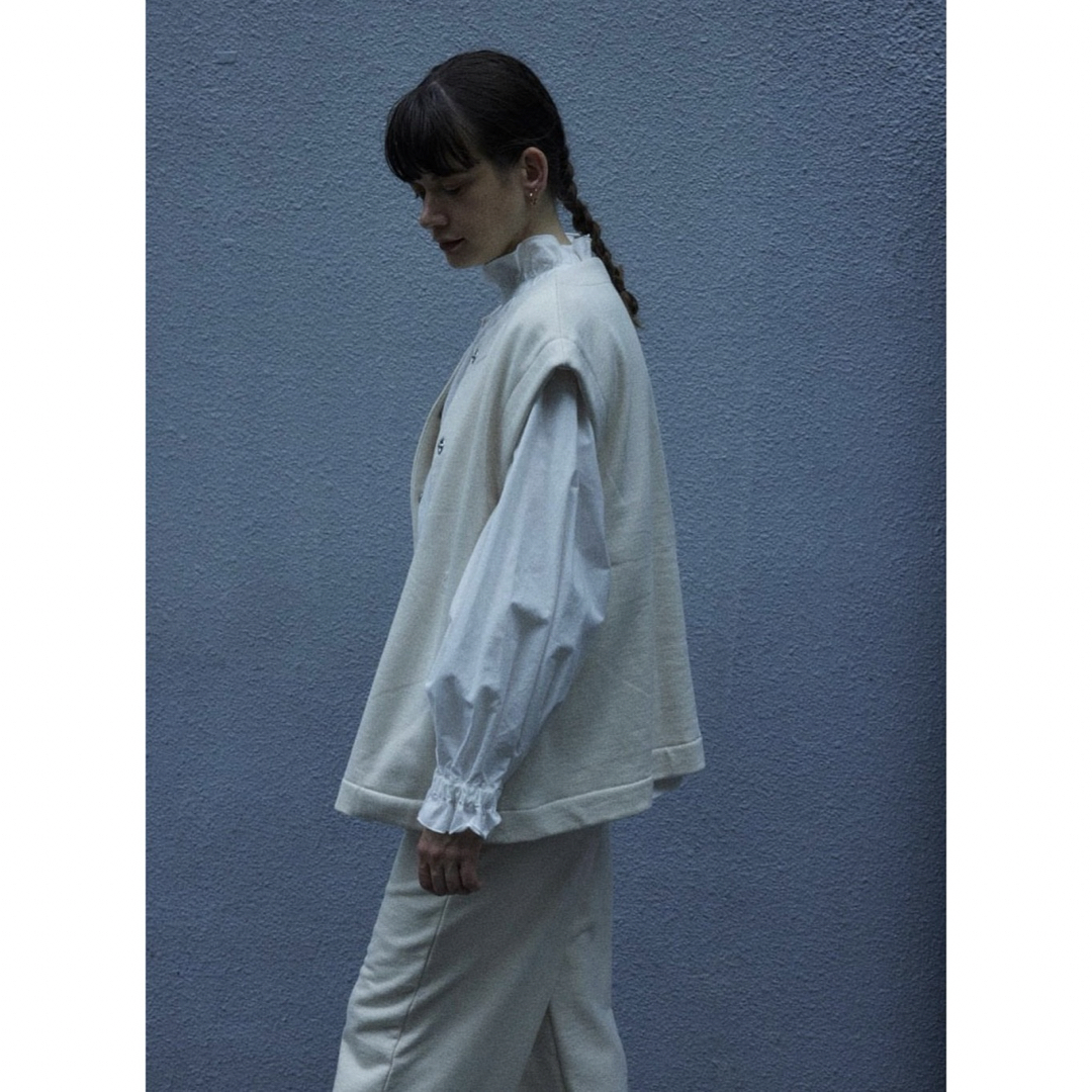 BLACK by moussy - hard sweat vest／round sweat tapered ptの