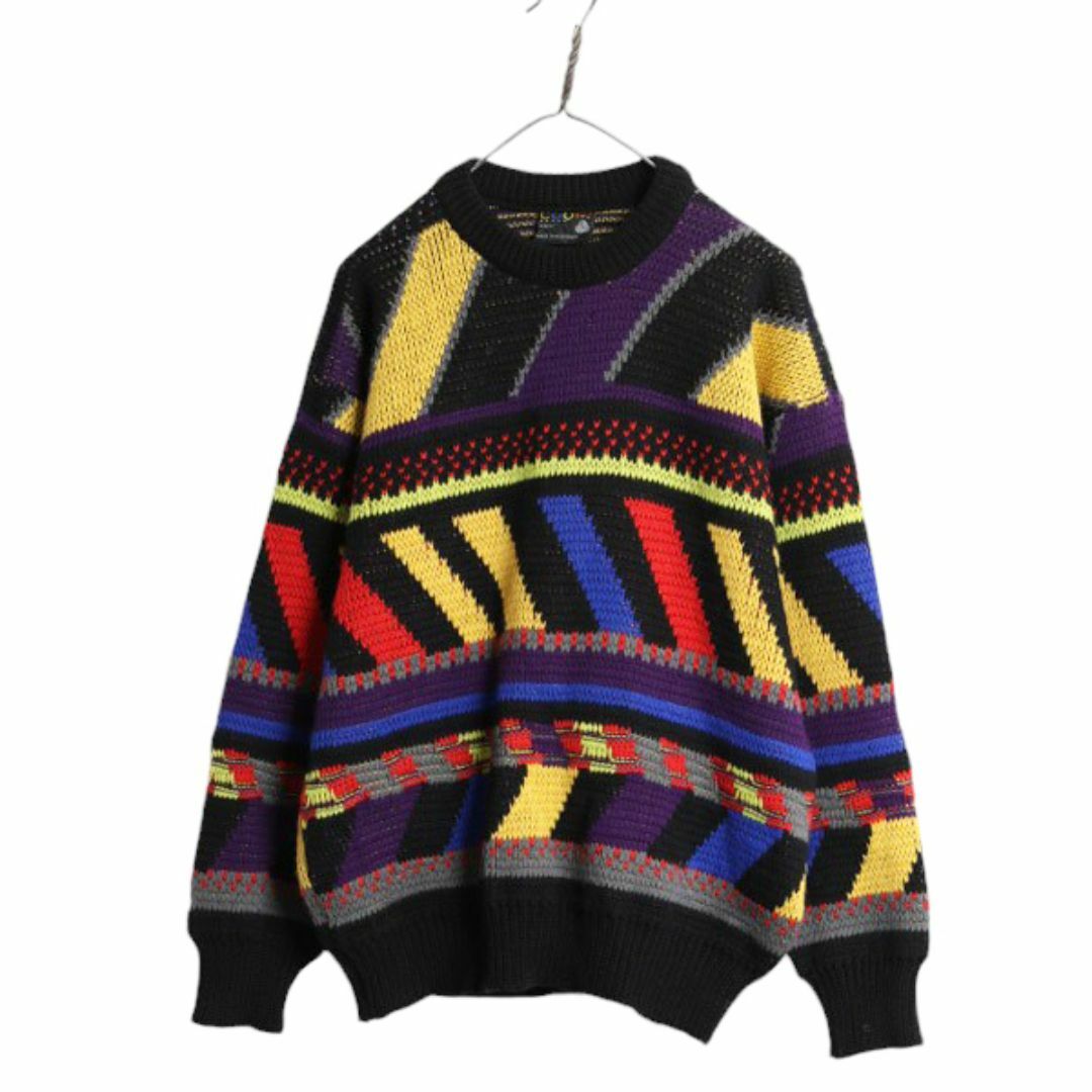 90s オーストラリア製 COOGI 総柄 ウール ニット セーター 90s オーストラリア製 COOGI 総柄 ウール ニット セーター