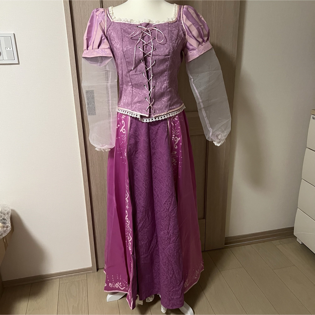 ディズニーラプンツェル風ドレス Dハロ コスプレ衣装(大人 ディズニーラプンツェル風ドレス Dハロ コスプレ衣装(大人