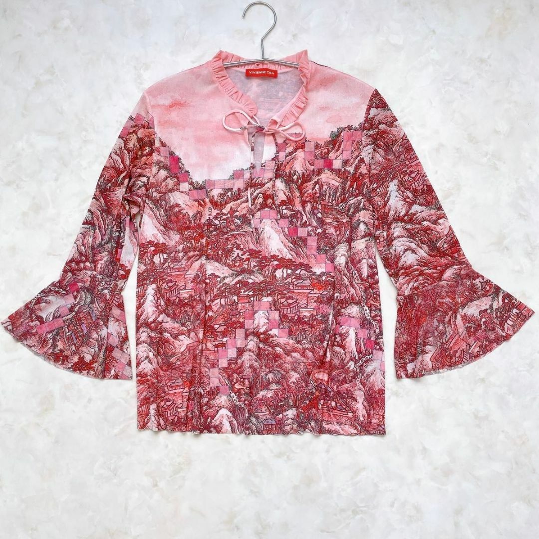 極美品 VIVIENNE TAM ヴィヴィアンタム ブラウス パワーネット XL 極美品 VIVIENNE TAM ヴィヴィアンタム ブラウス パワーネット XL